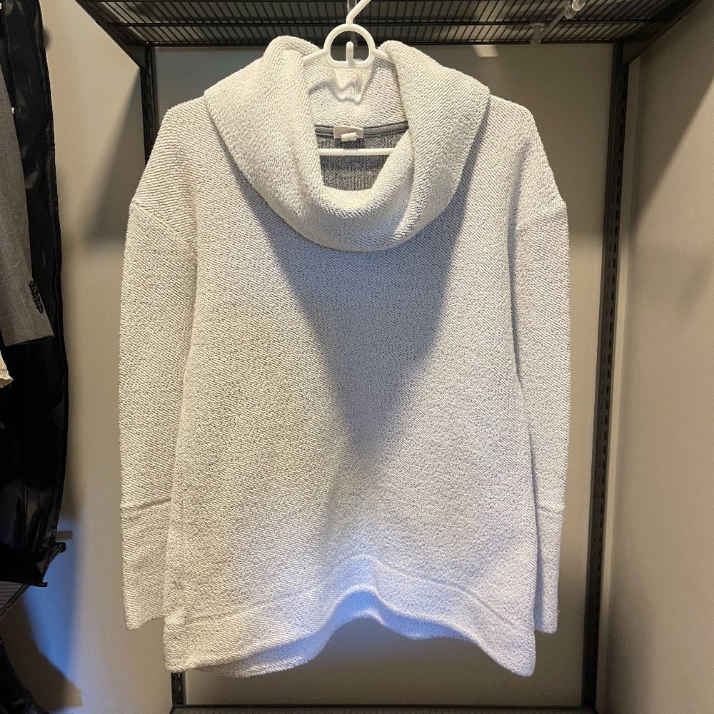 Women's Grey Cowl Neck Sweater - size L